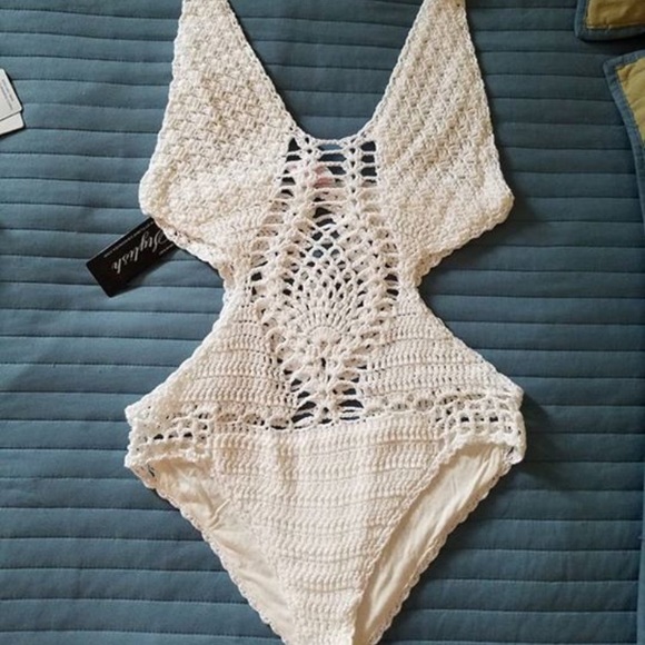 Other - NWT Crochet One Piece Bathing suit